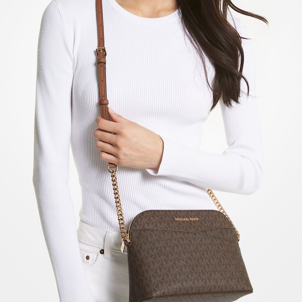 Michael Kors Brown Jet Set Travel Crossbody